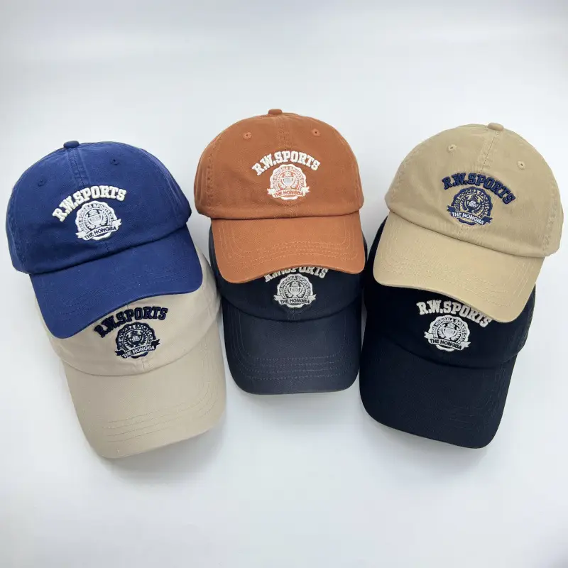 American Letter Baseball Cap Blue Men Women — feature 2