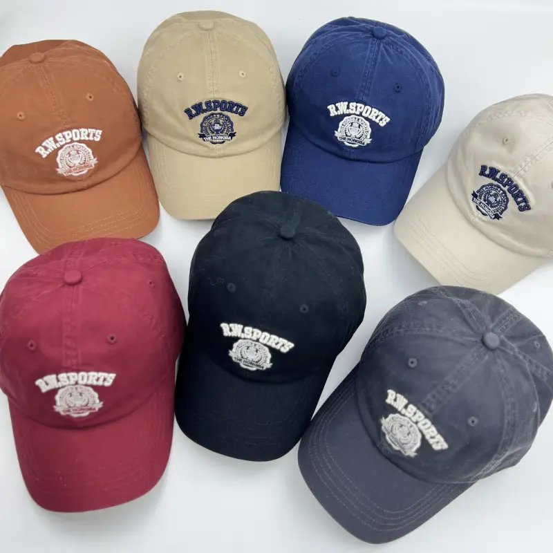 American Letter Baseball Cap Blue Men Women — feature 3