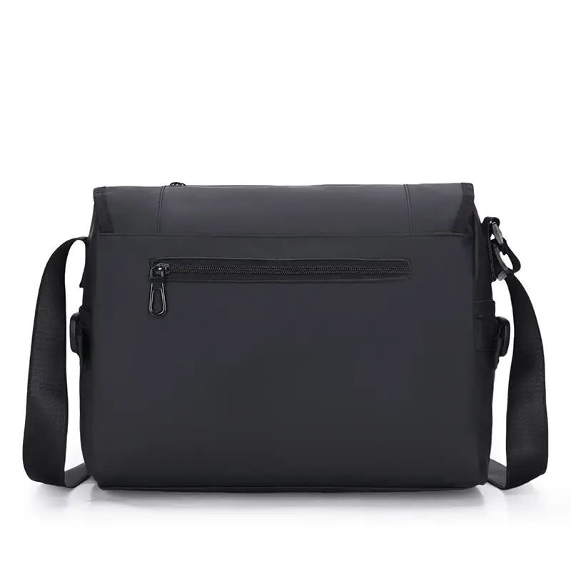 Men's Vintage Crossbody Messenger Bag Olive Green Large Capacity - Image 8