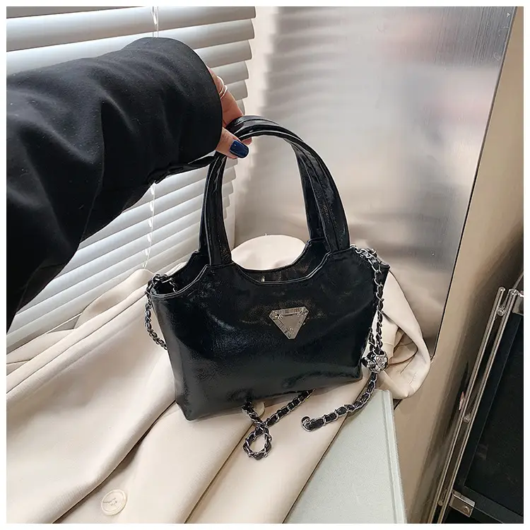 Women's Silver Chain Shoulder Bag with Cute Doll Design — feature 30