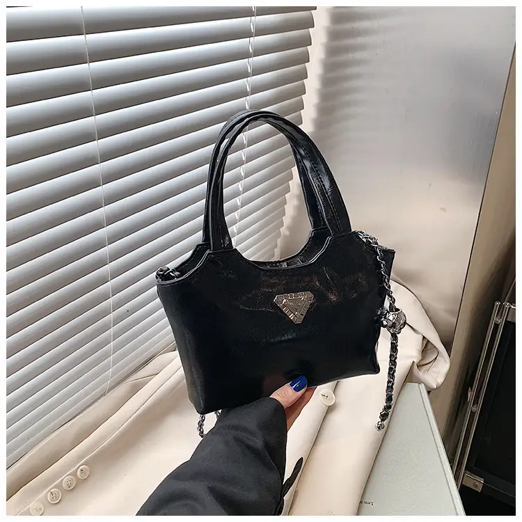 Women's Silver Chain Shoulder Bag with Cute Doll Design — feature 31