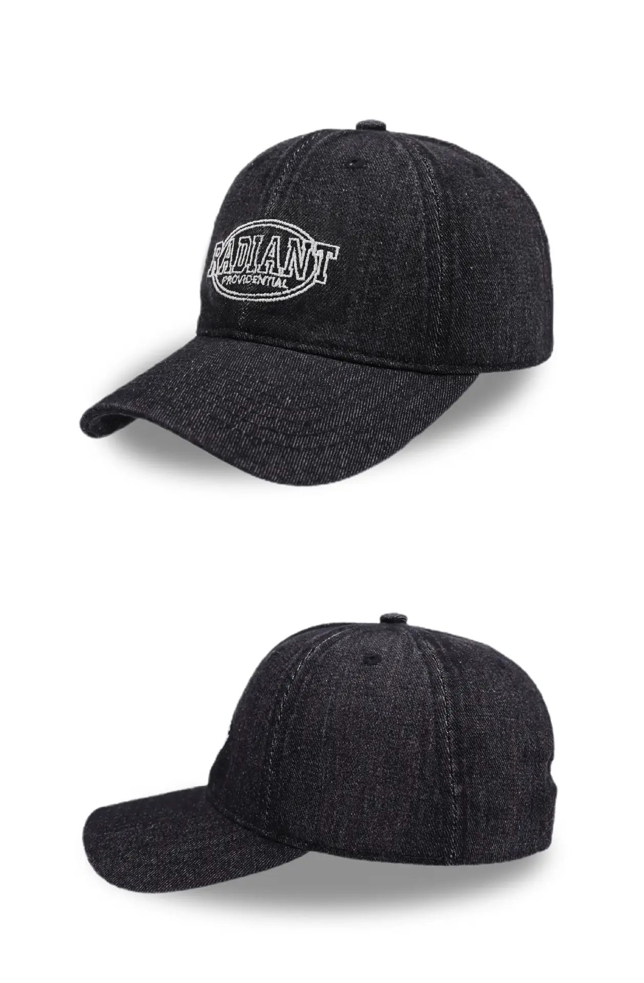 Women's Blue Embroidered Washed Baseball Cap — feature 9