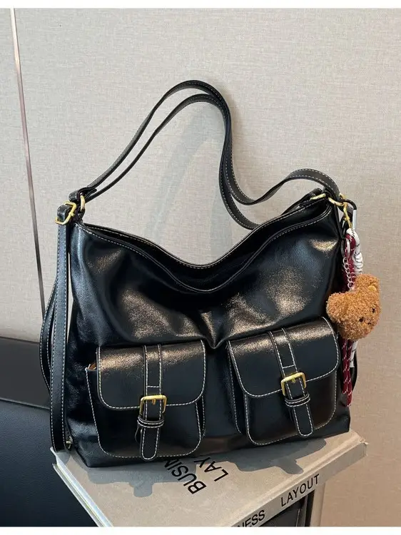Women's Retro Crossbody Shoulder Bag Brown Leather 2025 - Image 7