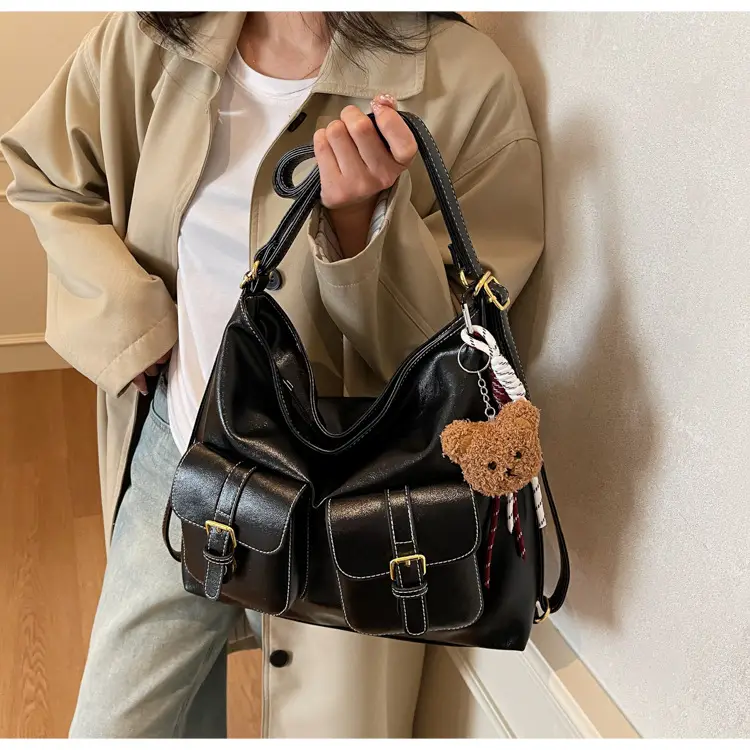 Women's Retro Crossbody Shoulder Bag Brown Leather 2025 — feature 27