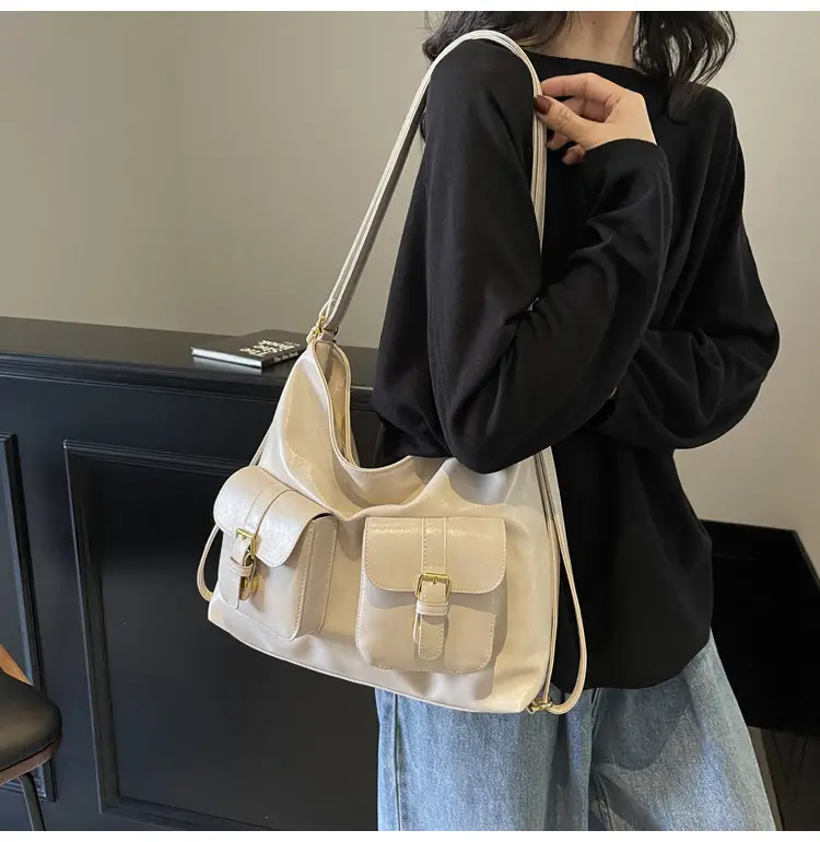 Women's Retro Crossbody Shoulder Bag Brown Leather 2025 — feature 32