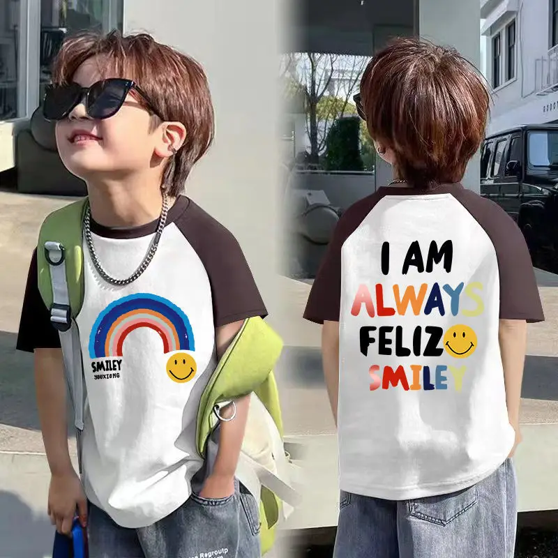 100 Cotton Boys Summer Half Sleeve T-Shirt with Graphic Design - Image 9