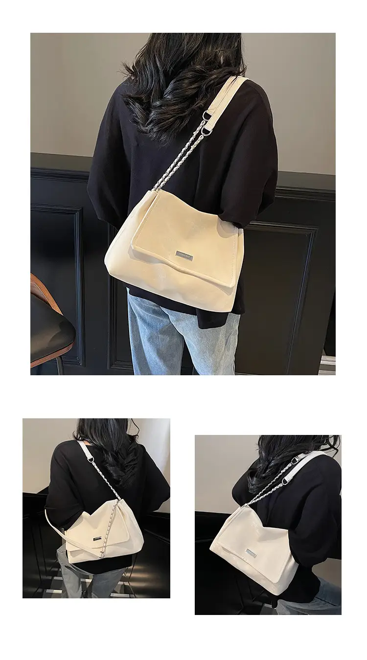 Korean Style Silver Chain Shoulder Bag for Women — feature 15