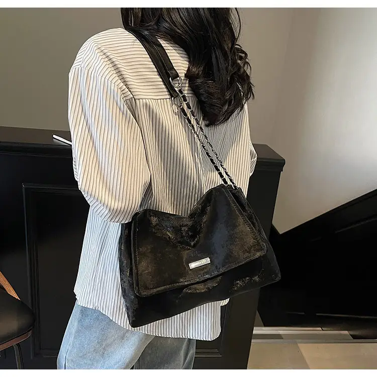 Korean Style Silver Chain Shoulder Bag for Women — feature 20
