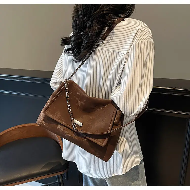 Korean Style Silver Chain Shoulder Bag for Women — feature 21