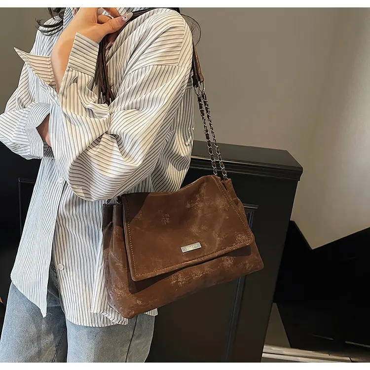 Korean Style Silver Chain Shoulder Bag for Women — feature 22
