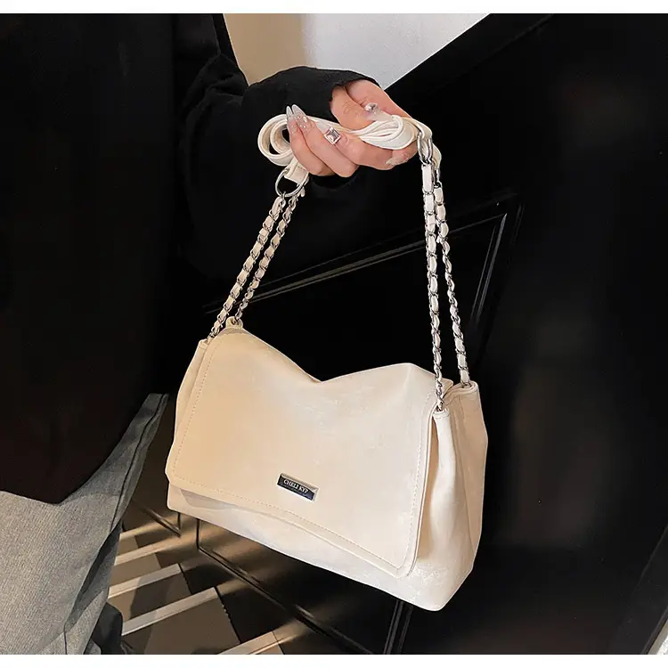 Korean Style Silver Chain Shoulder Bag for Women — feature 26