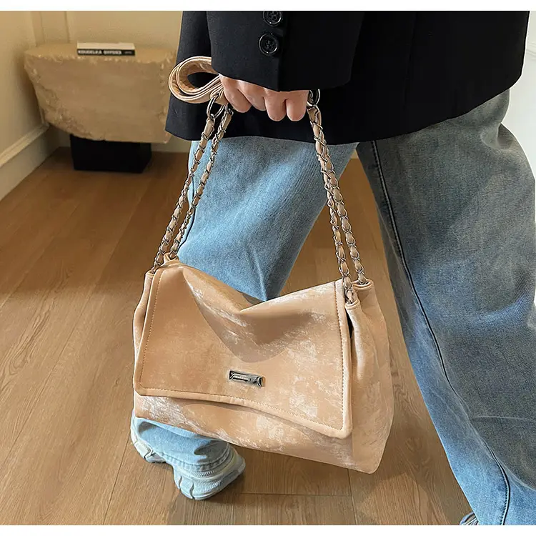 Korean Style Silver Chain Shoulder Bag for Women — feature 29