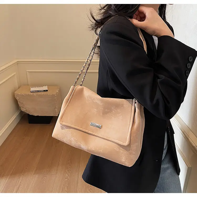 Korean Style Silver Chain Shoulder Bag for Women — feature 31