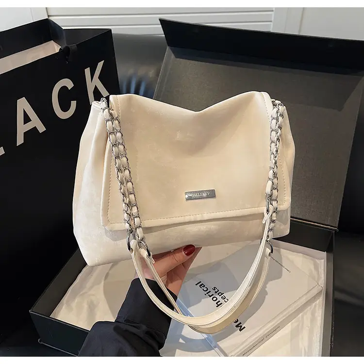 Korean Style Silver Chain Shoulder Bag for Women — feature 36