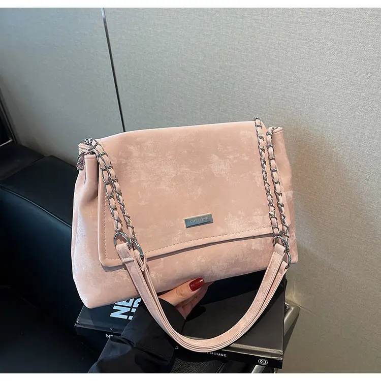 Korean Style Silver Chain Shoulder Bag for Women — feature 40