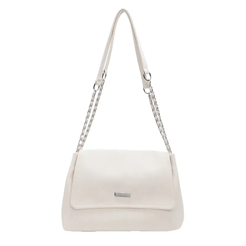 Korean Style Silver Chain Shoulder Bag for Women