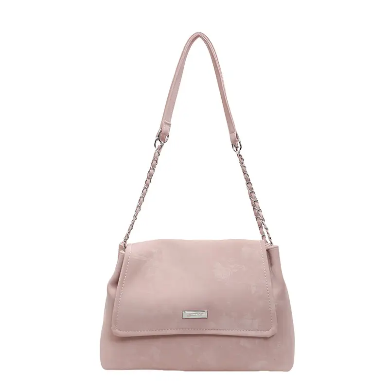 Korean Style Silver Chain Shoulder Bag for Women