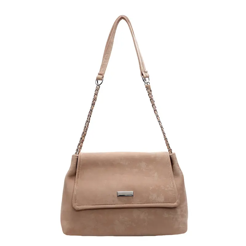 Korean Style Silver Chain Shoulder Bag for Women