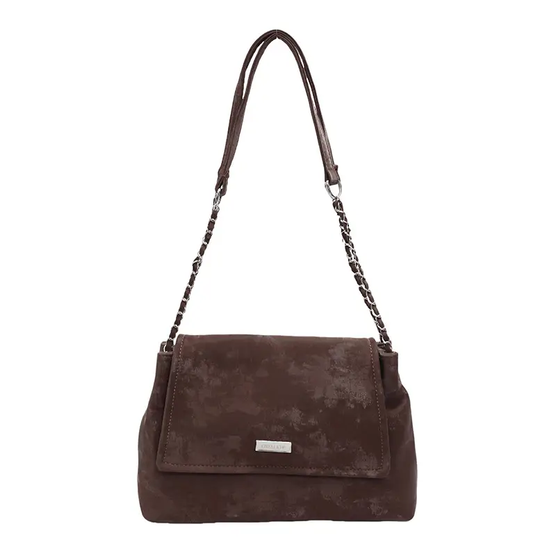 Korean Style Silver Chain Shoulder Bag for Women