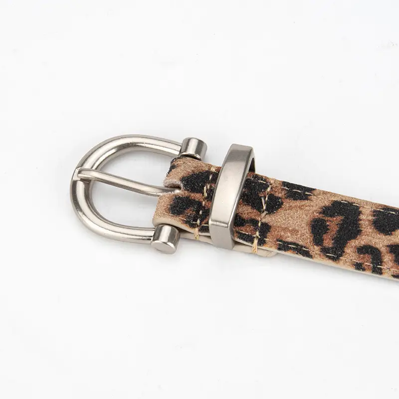 Custom Belt Leopard Snakeskin Print Women Fashion Alloy Buckle — feature 4