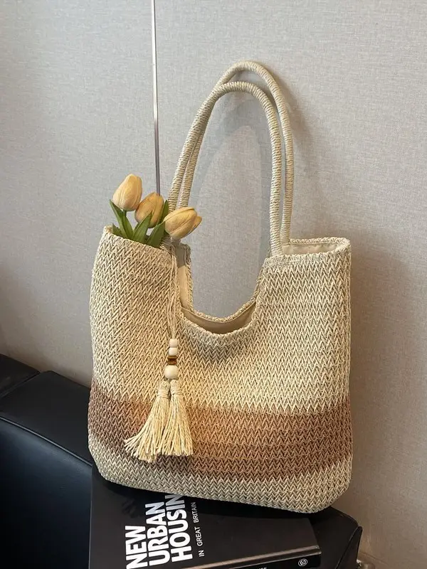 Straw Tote Bag Women Large Capacity 2026 New Spring - Image 4
