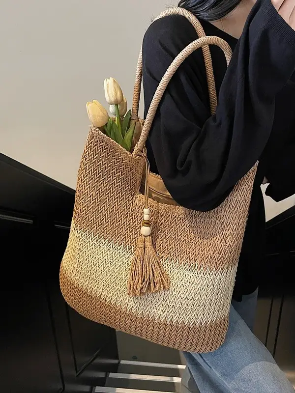 Straw Tote Bag Women Large Capacity 2026 New Spring - Image 6