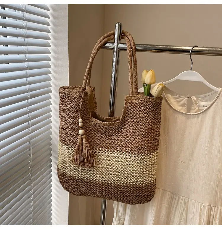 Straw Tote Bag Women Large Capacity 2026 New Spring - Image 2