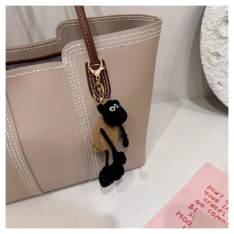 Brown DIY Handmade Stitching Tote Bag Large Capacity — feature 3