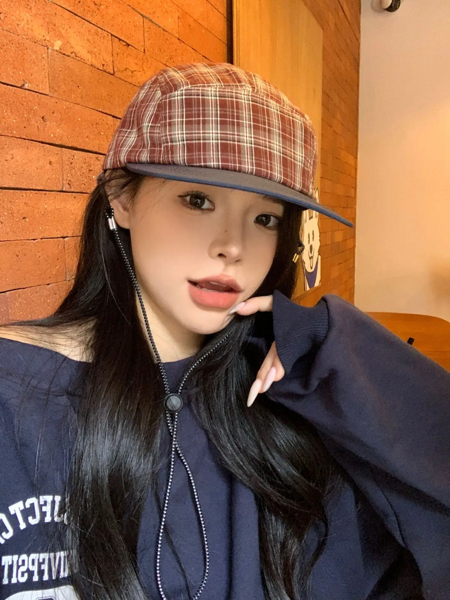 Vintage Plaid Baseball Cap Women Summer Lightweight Breathable — feature 10