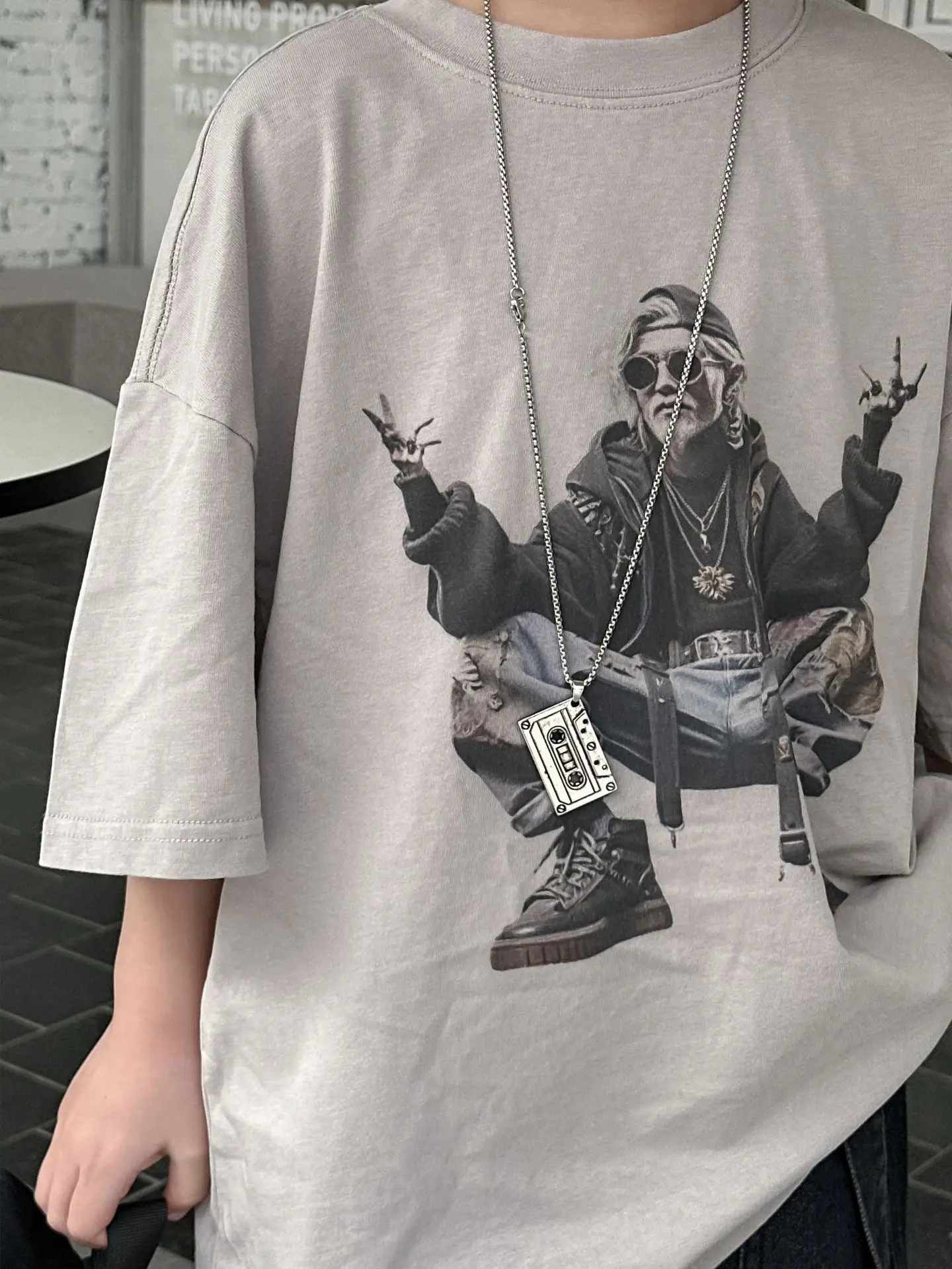 Kids Pure Cotton Graphic T-Shirt Summer Boys Loose Fit — feature 9