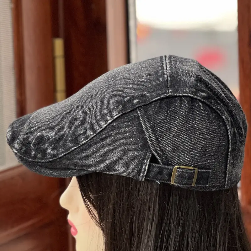Men's Denim Forward Cap with Adjustable Strap — feature 3