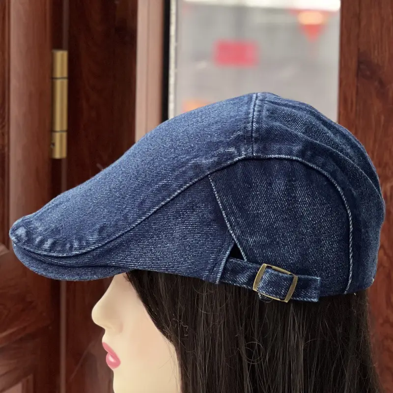 Men's Denim Forward Cap with Adjustable Strap — feature 5