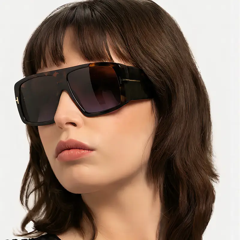 2025 Men Women Sunscreen Sunglasses Black Cross Border - Image 12