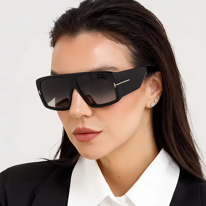 2025 Men Women Sunscreen Sunglasses Black Cross Border — feature 4