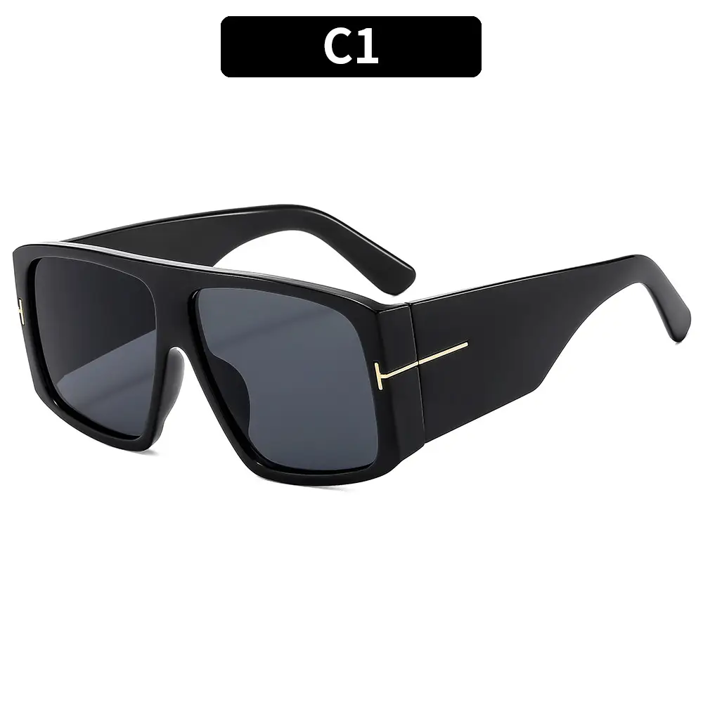 2025 Men Women Sunscreen Sunglasses Black Cross Border