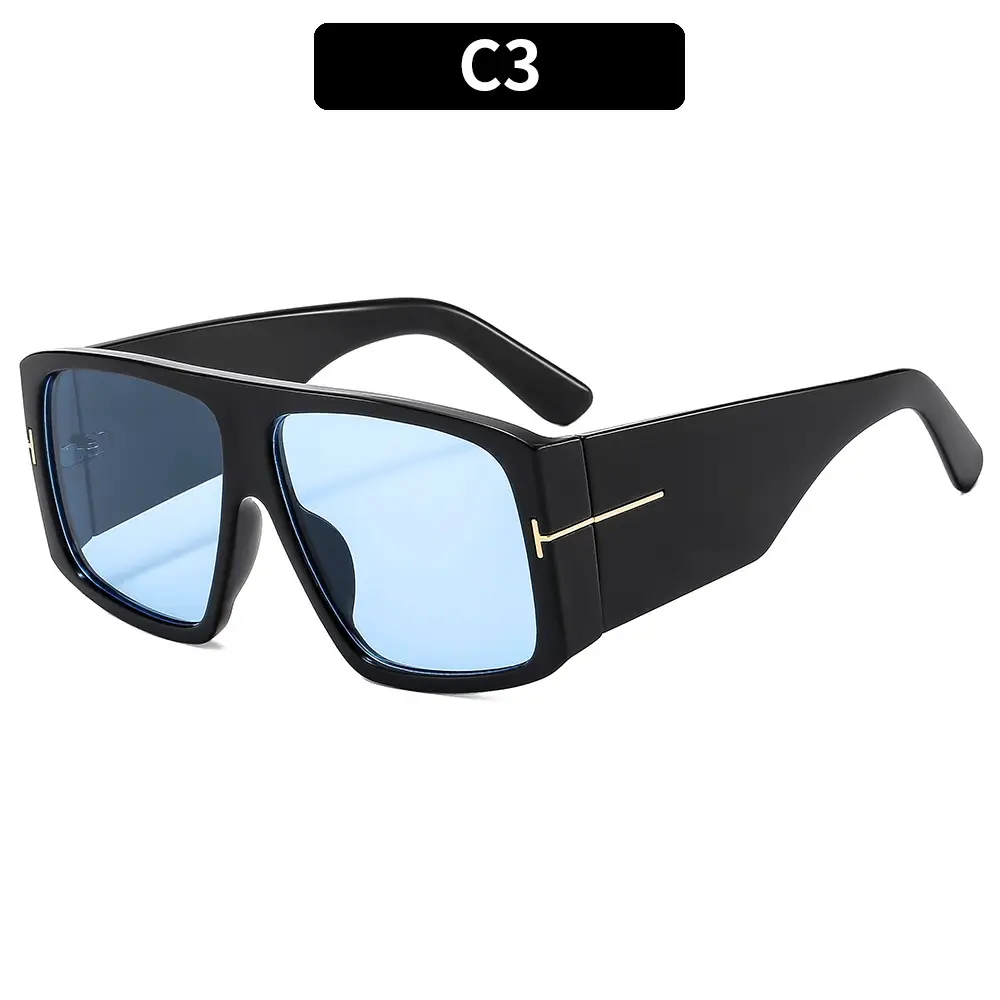 2025 Men Women Sunscreen Sunglasses Black Cross Border - Image 3