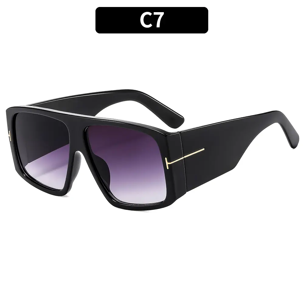 2025 Men Women Sunscreen Sunglasses Black Cross Border - Image 7