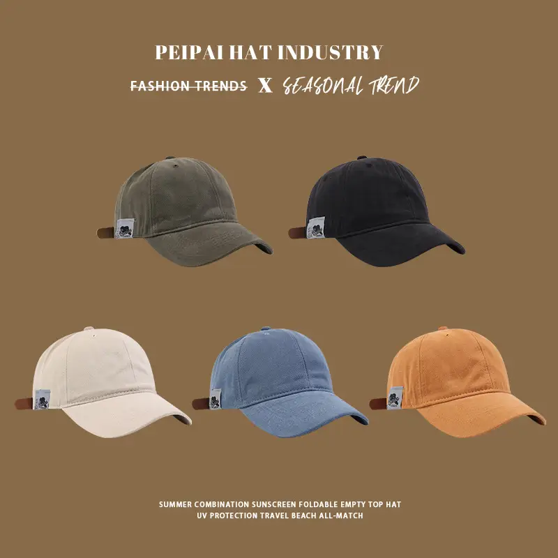 Women Blue Japanese Baseball Cap Small Beige — feature 3