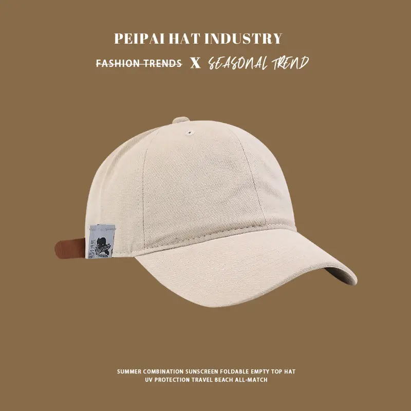 Women Blue Japanese Baseball Cap Small Beige — feature 5