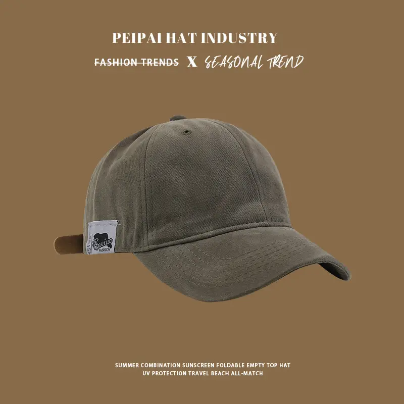 Women Blue Japanese Baseball Cap Small Beige — feature 9