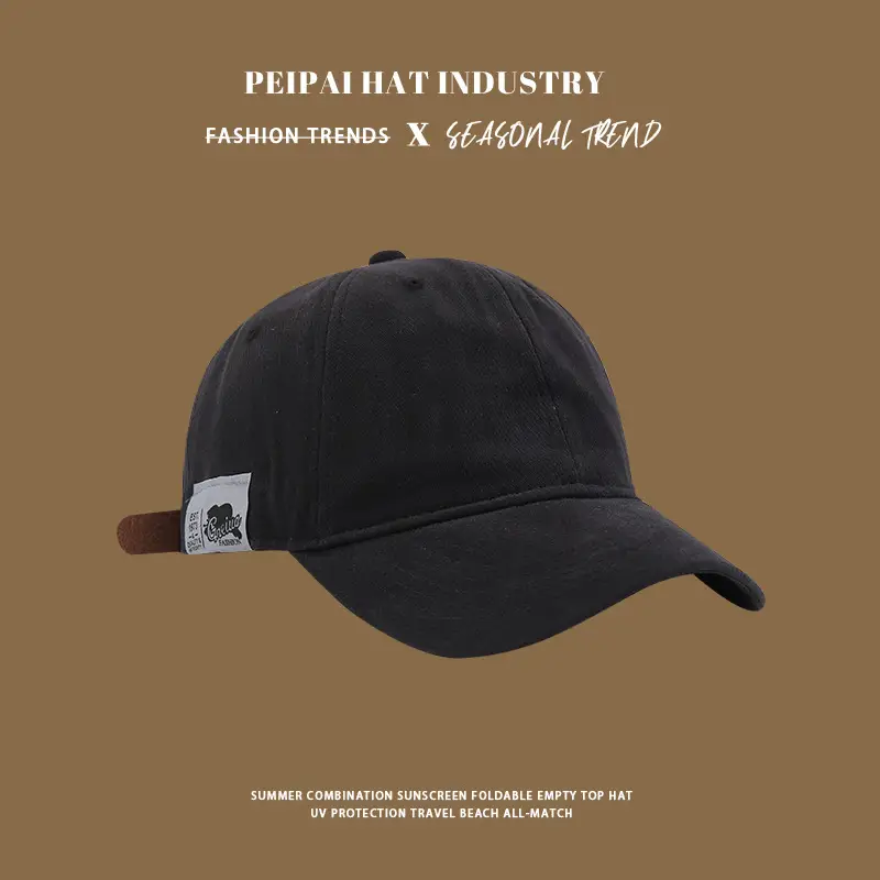 Women Blue Japanese Baseball Cap Small Beige - Image 3
