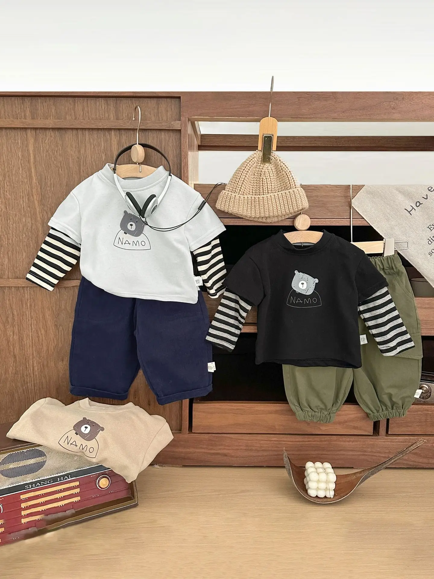 Boys Spring Base Western Style T-Shirt Long Sleeve - Image 5