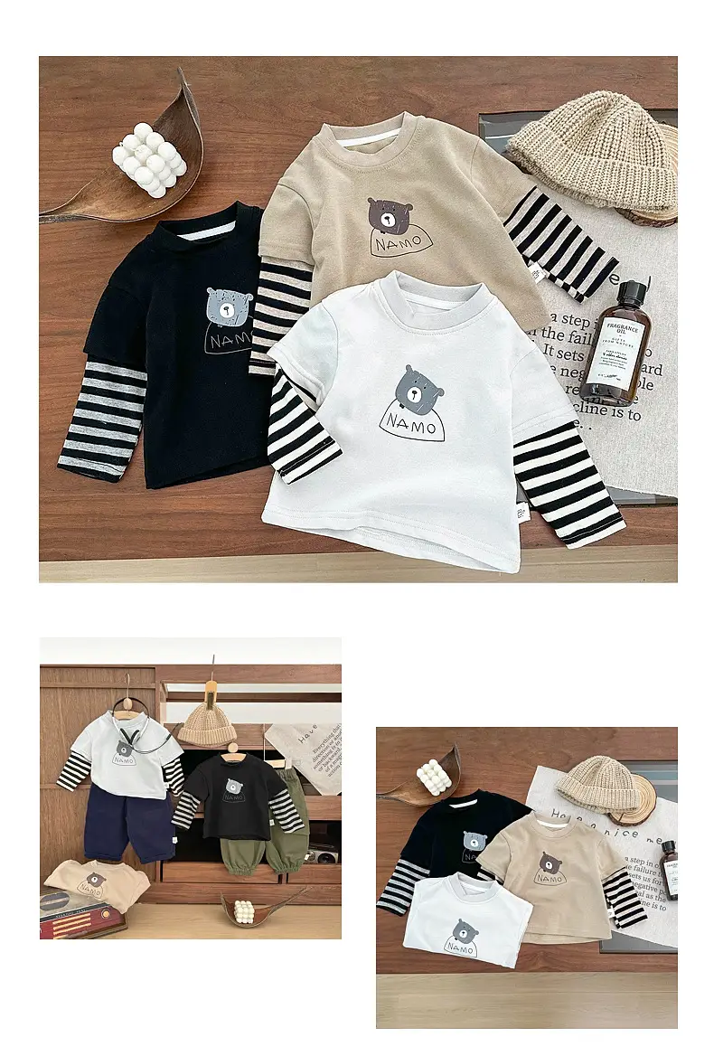 Boys Spring Base Western Style T-Shirt Long Sleeve — feature 8