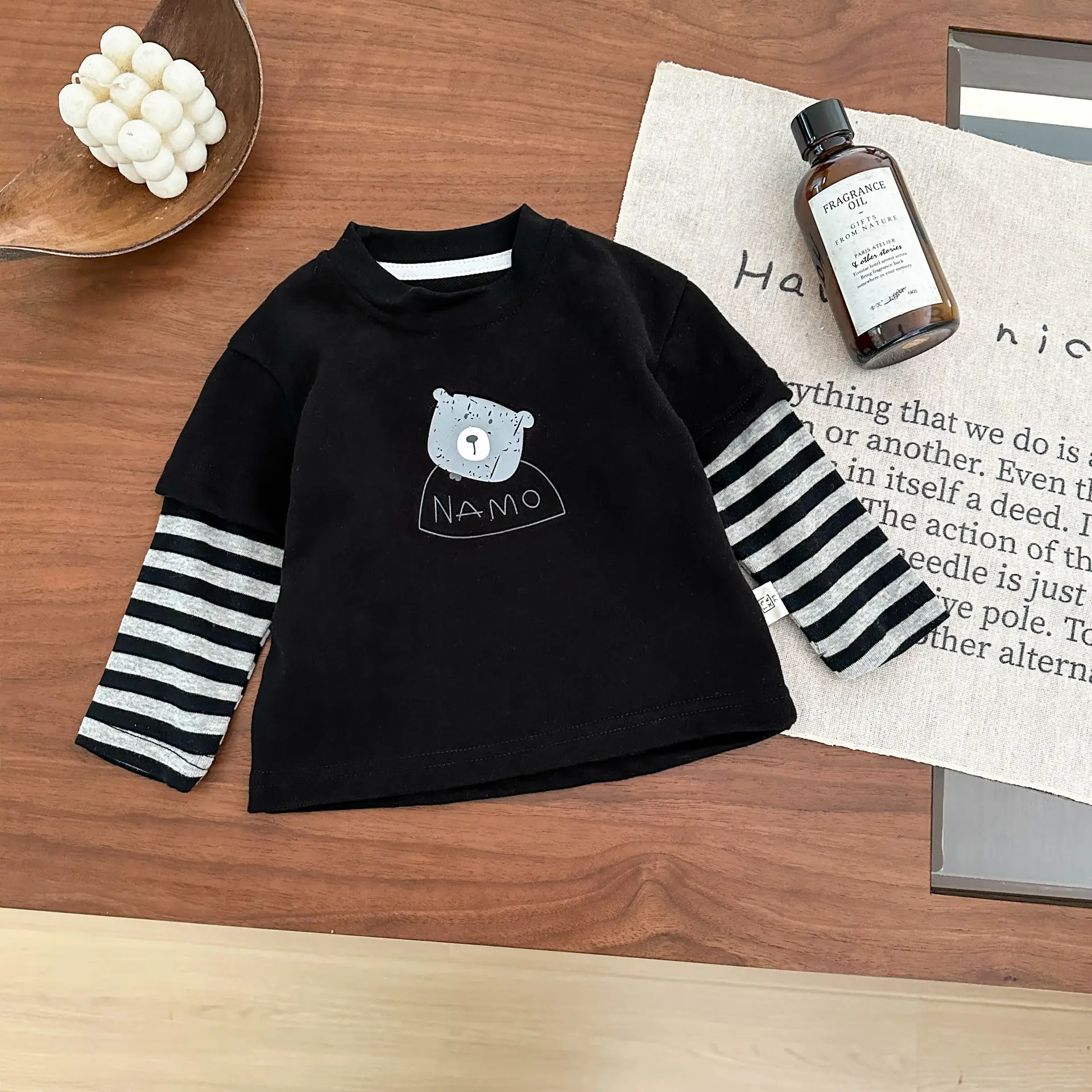 Boys Spring Base Western Style T-Shirt Long Sleeve - Image 2