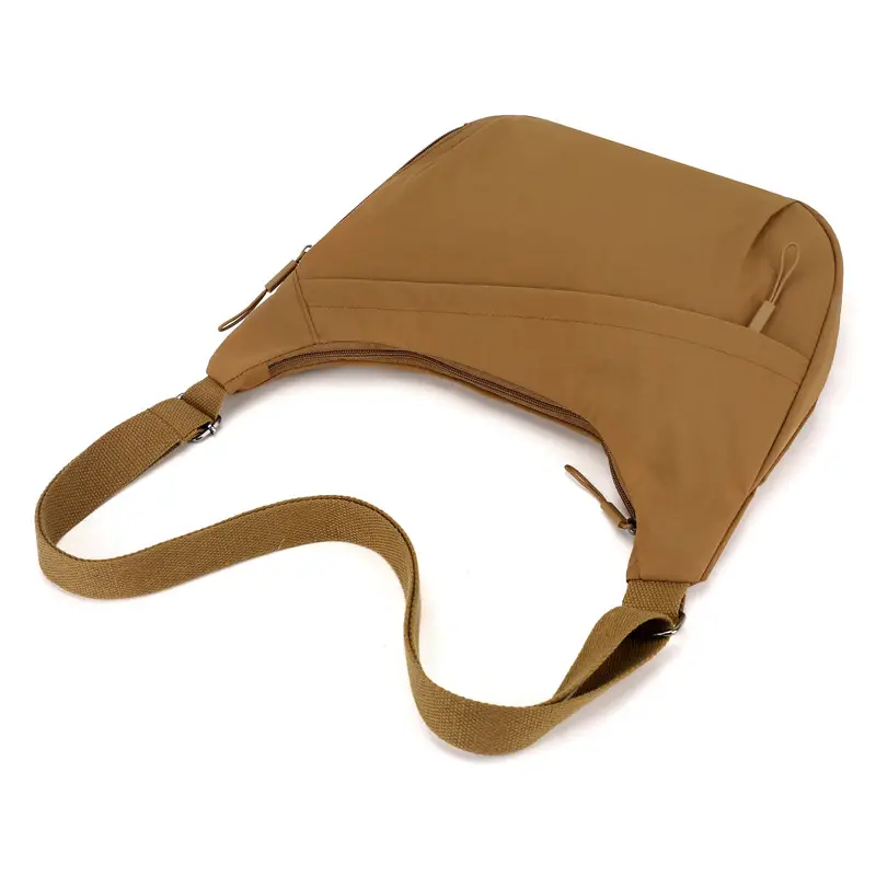 2025 New Style Crossbody Bag Large Capacity Nylon Women's Tan - Image 11