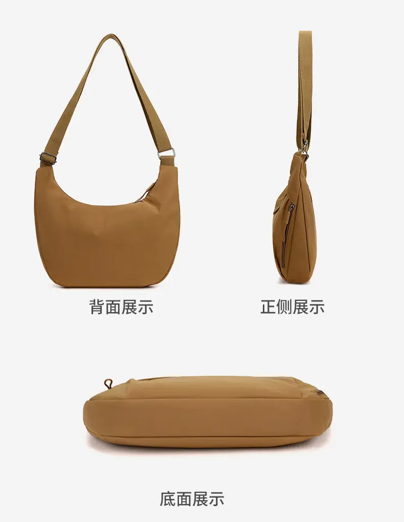 2025 New Style Crossbody Bag Large Capacity Nylon Women's Tan — feature 24