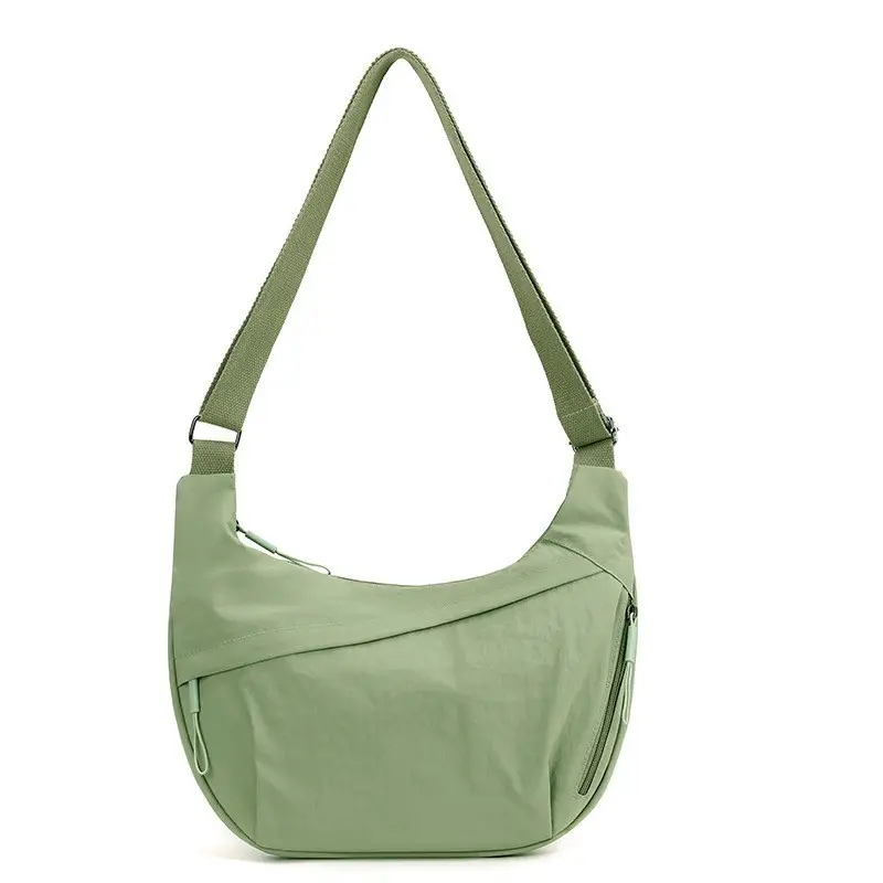 2025 New Style Crossbody Bag Large Capacity Nylon Women's Tan - Image 2