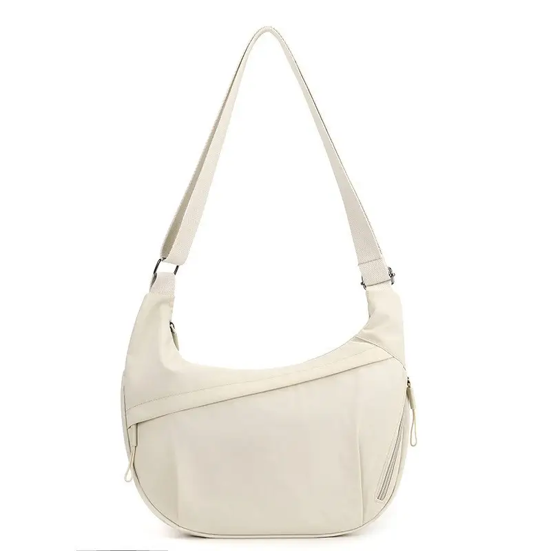 2025 New Style Crossbody Bag Large Capacity Nylon Women's Tan - Image 5