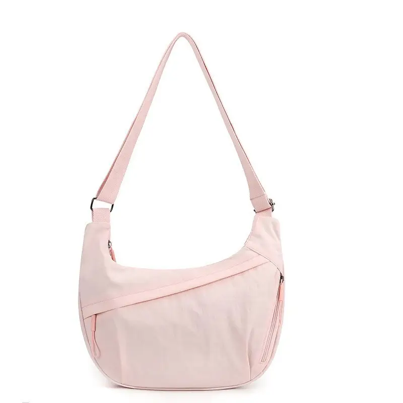 2025 New Style Crossbody Bag Large Capacity Nylon Women's Tan - Image 6