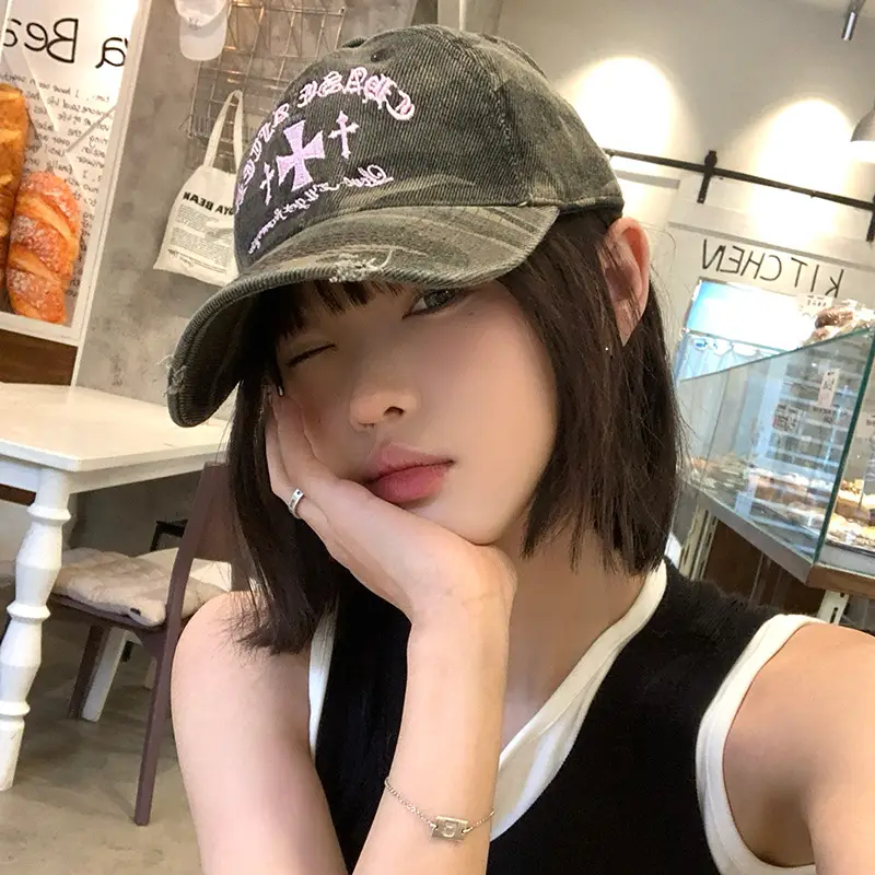 Mingdong Camo Baseball Cap with Embroidery Hole - Image 7